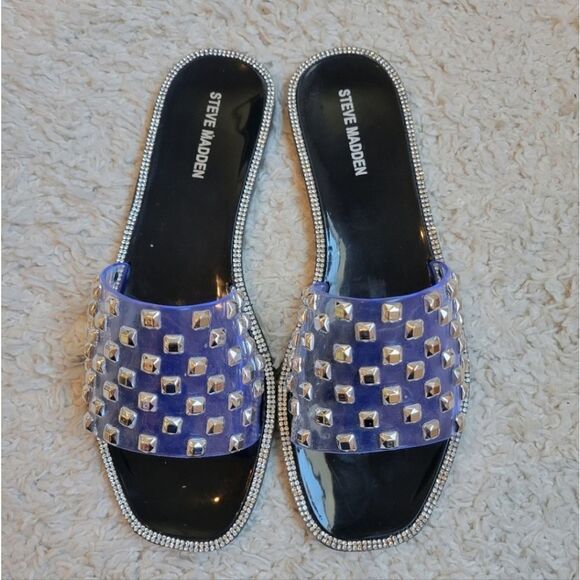 NWOT Steve Madden Jynn Slides New - Picture 1 of 8